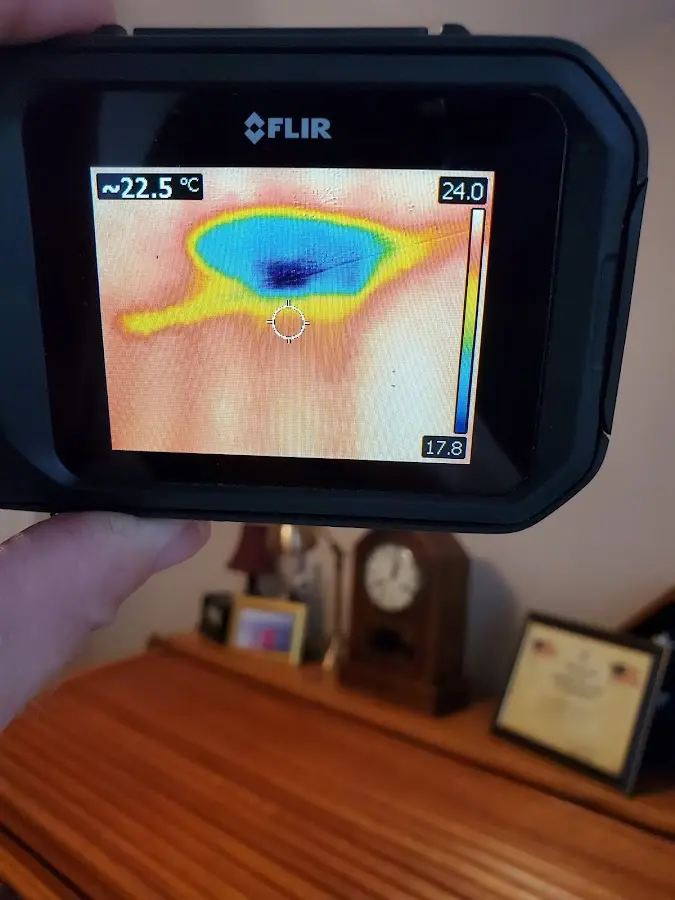 Thermal imaging inspection for water damage in Clairton
